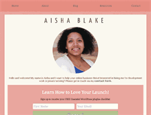 Tablet Screenshot of aishablake.com